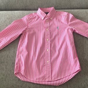Pink and White Boys Polo 👕